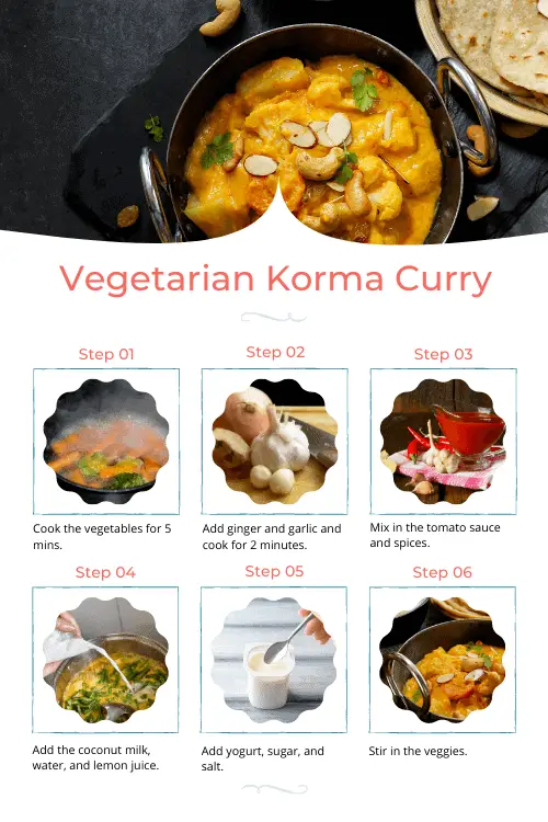 Vegetarian Korma Curry Recipe