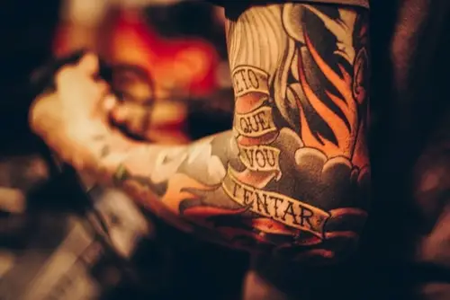 Man With Tattooed Arm